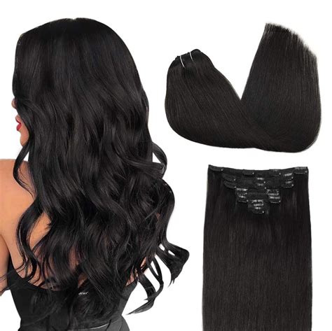 echthaar extensions schwarz|Suchergebnis Auf Amazon.de Für: Echthaar Extensions Schwarz